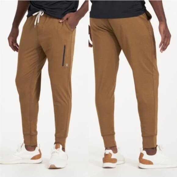 Vuori Other - Vuori - Men’s ‘Sunday Performance Jogger’ in ‘Java Heather’ - Brown, Medium